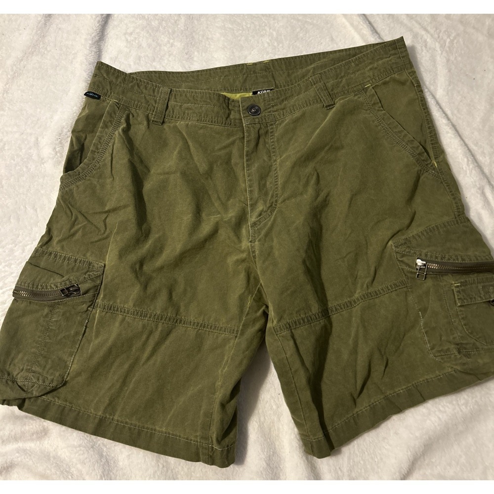 Kuhl Renegade Shorts Mens Size 36 Lightweight Outdoor‎ Hiking Cargo Green